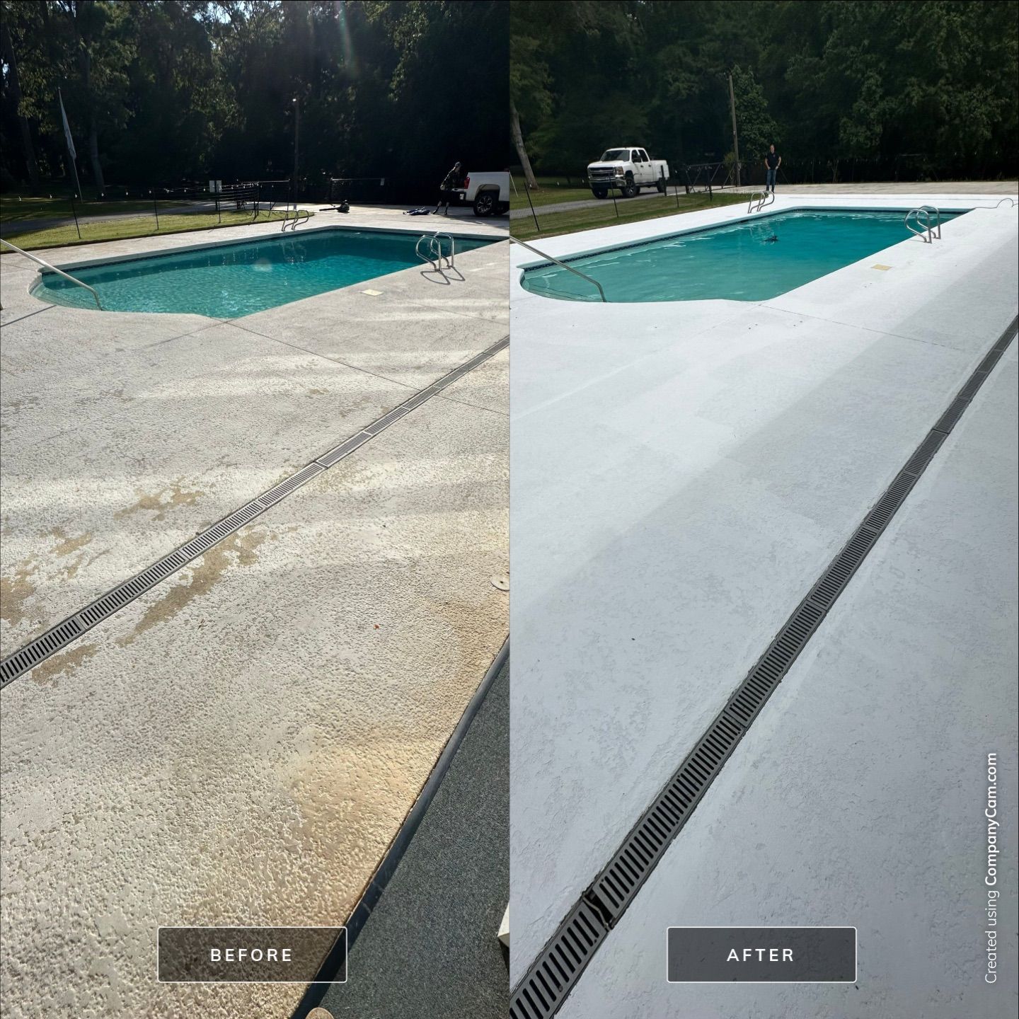 Pool Deck Cleaning